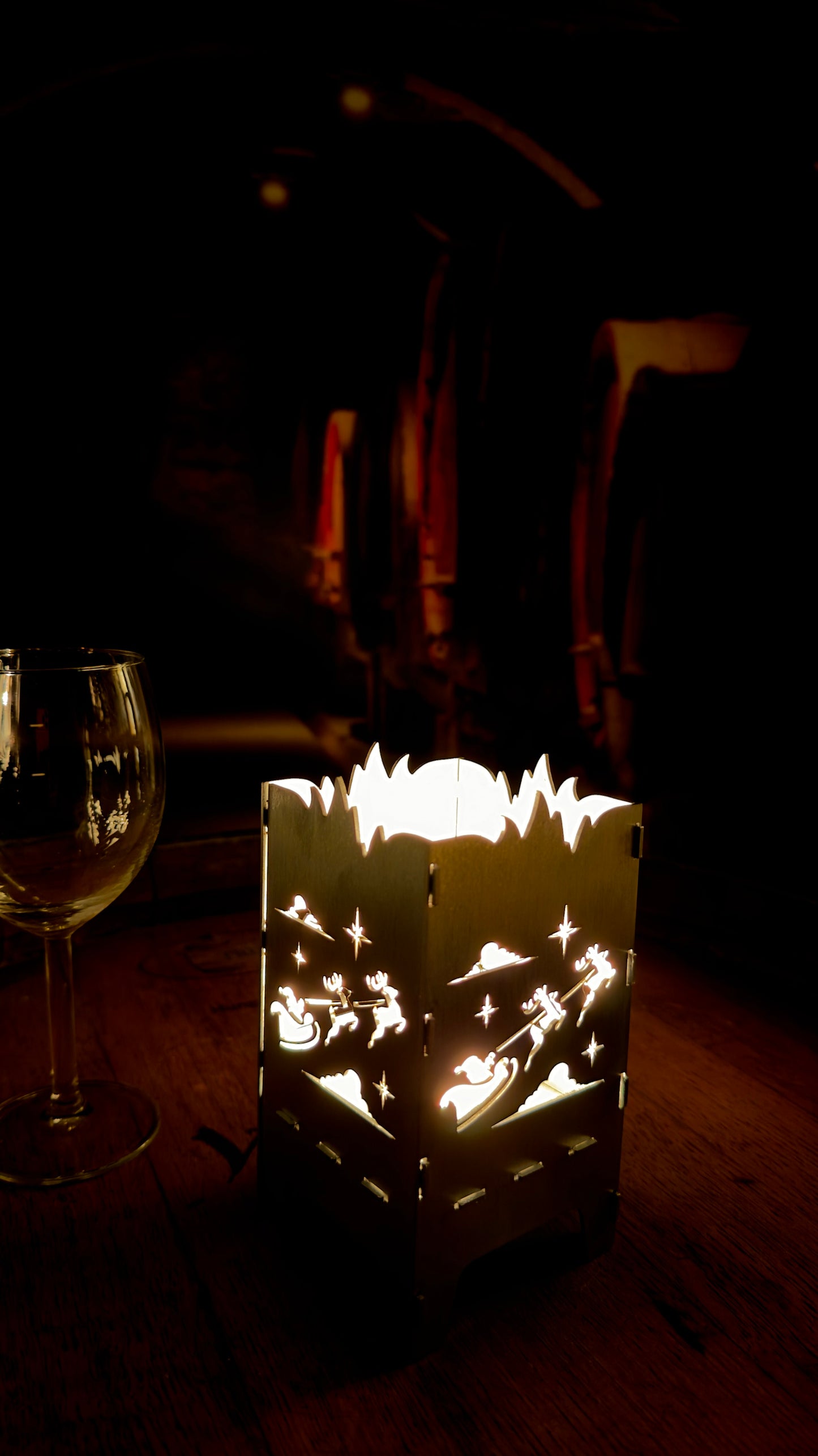 Mikulásos Mécsestartó