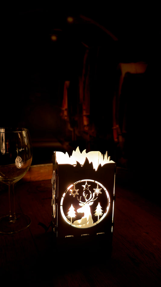 Szarvasos Mécsestartó