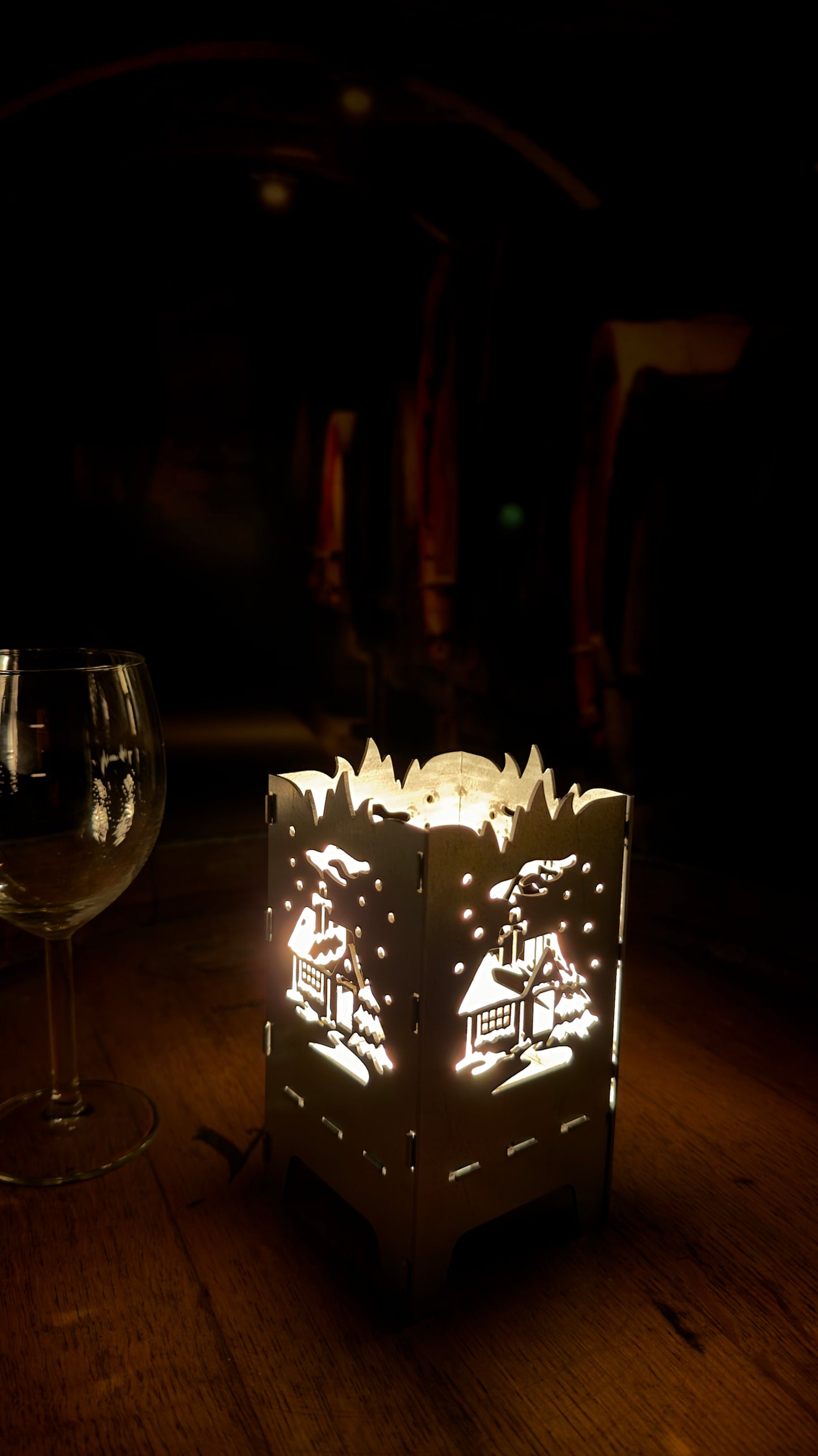 Kisház Mécsestartó