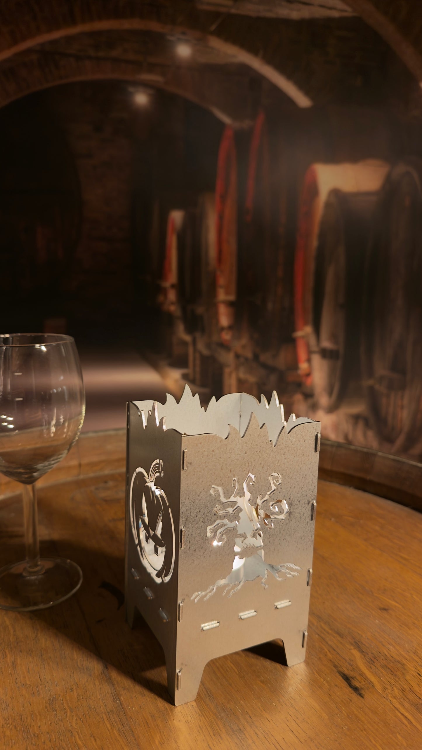 Halloweeni Tök és Fa Mécsestartó