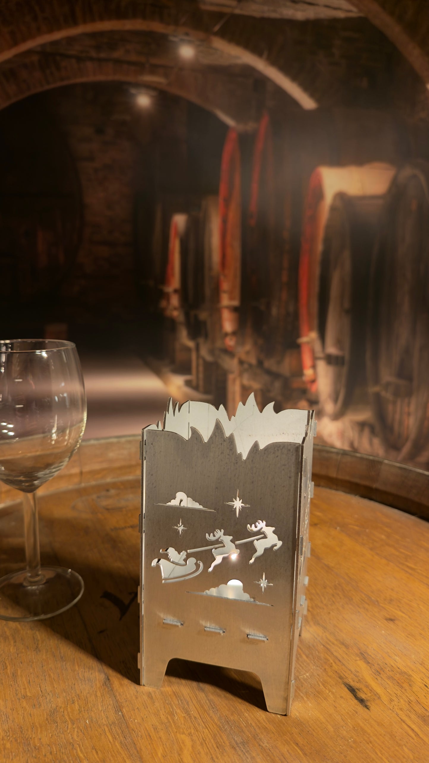 Mikulásos Mécsestartó