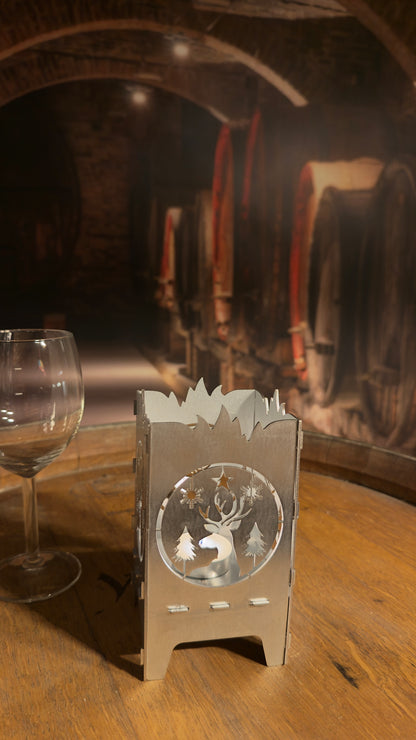 Szarvasos Mécsestartó